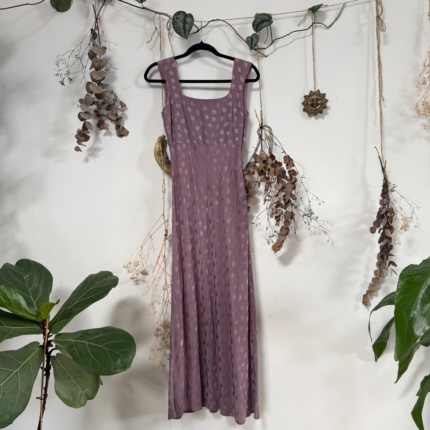 Lavender floral dress - size XS/S