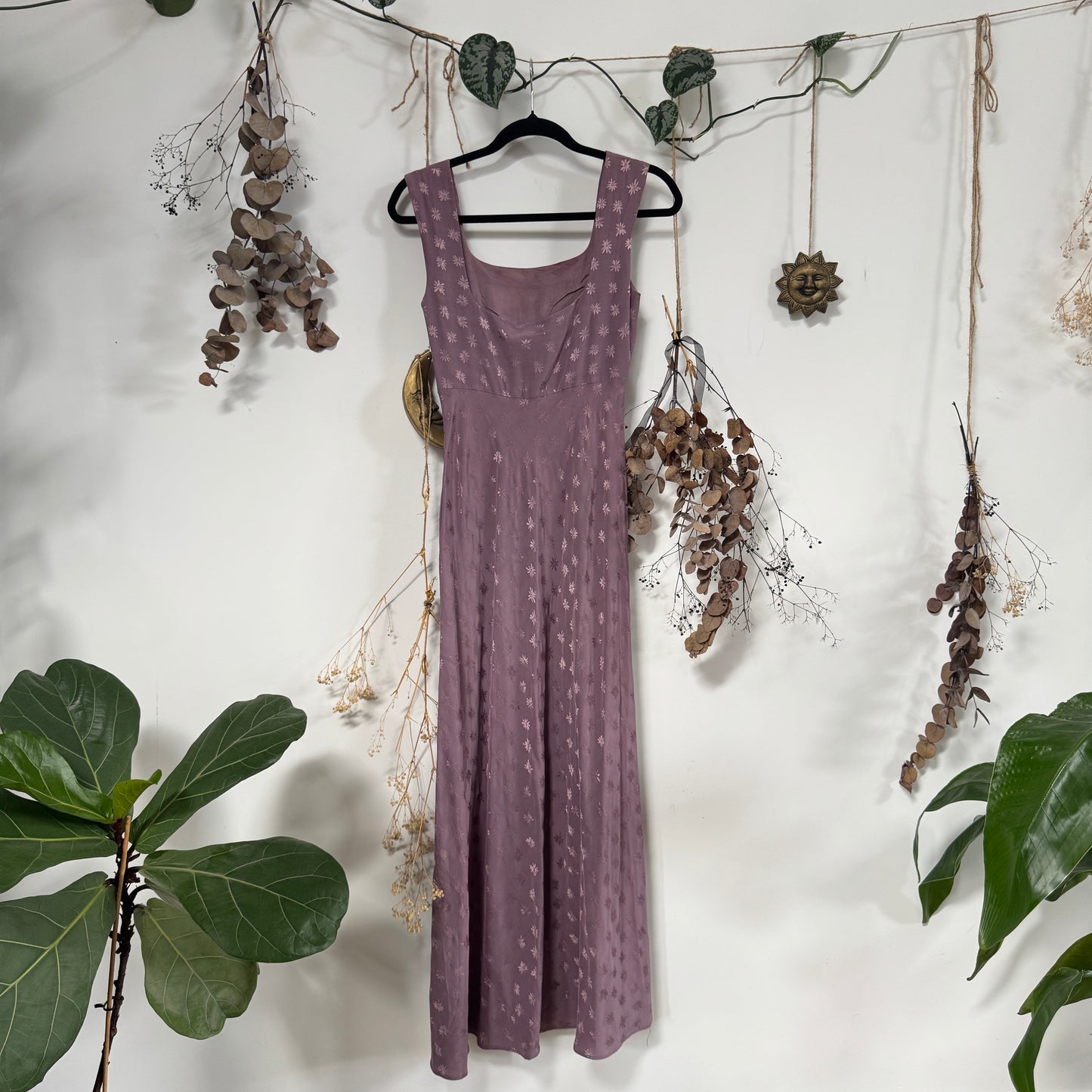 Lavender floral dress - size XS/S