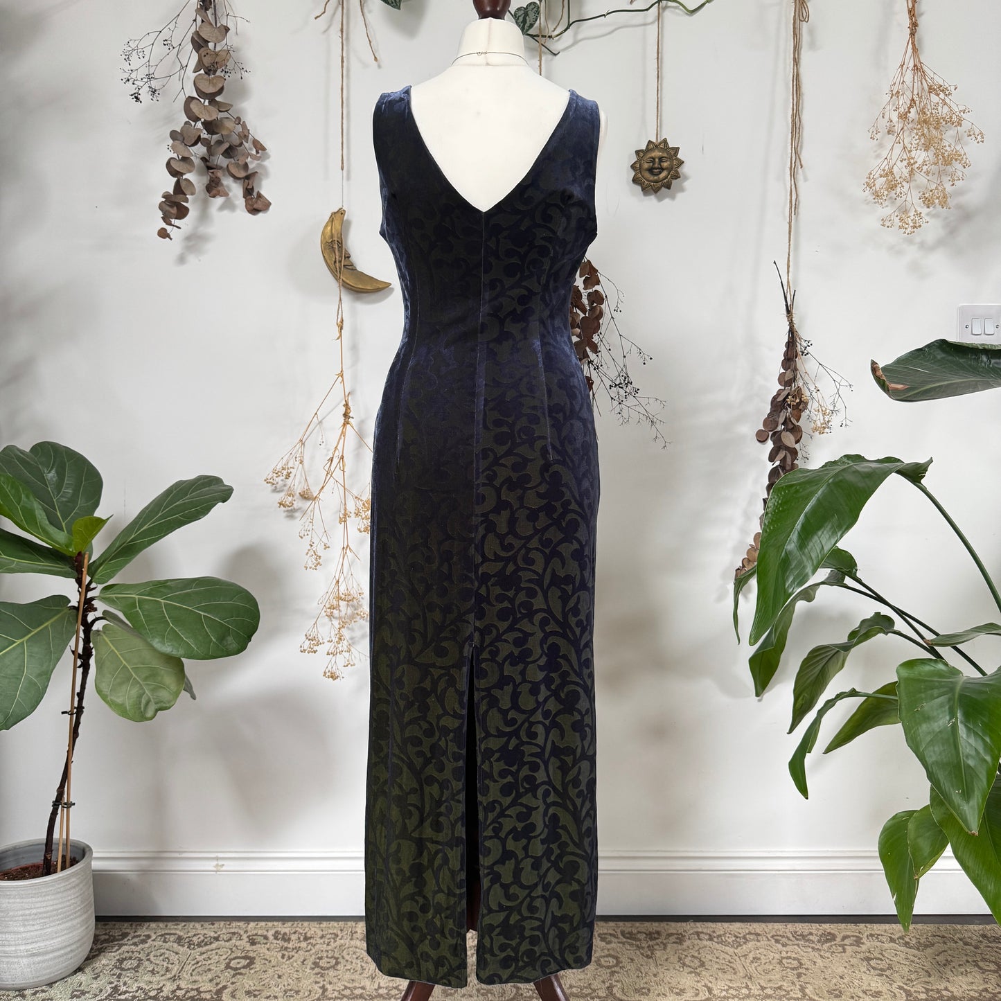 Two tone velvet dress - size L