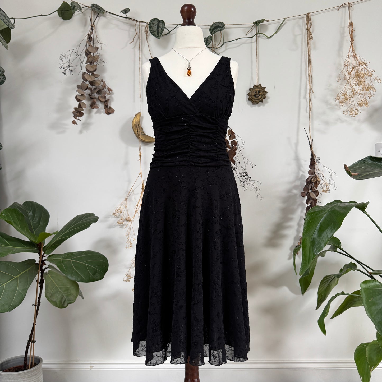 Black mesh dress - size M