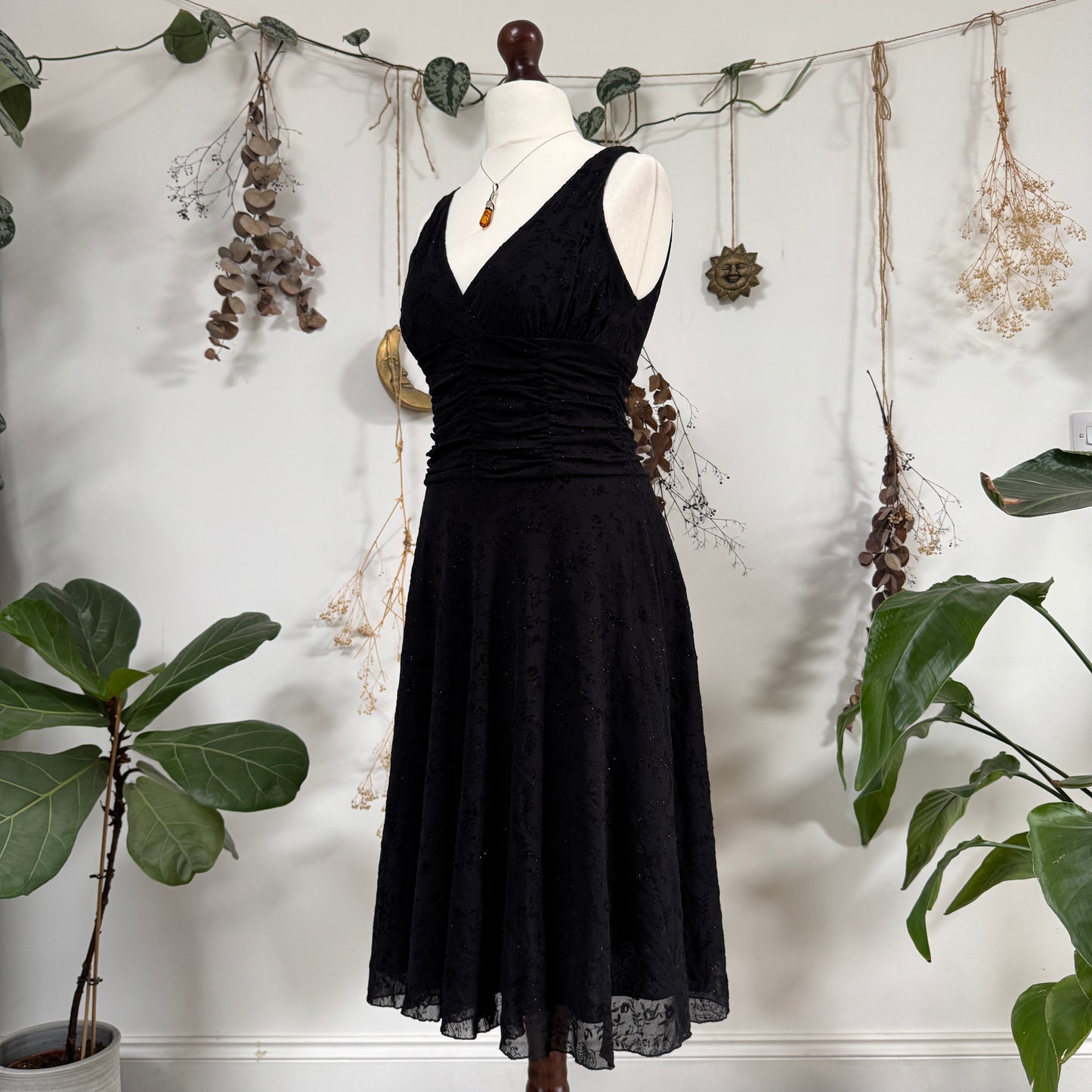 Black mesh dress - size M