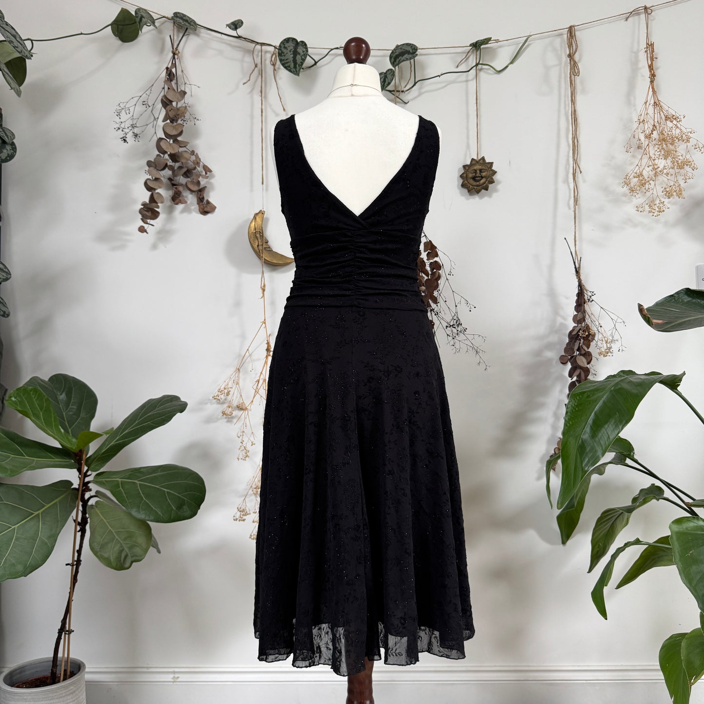 Black mesh dress - size M