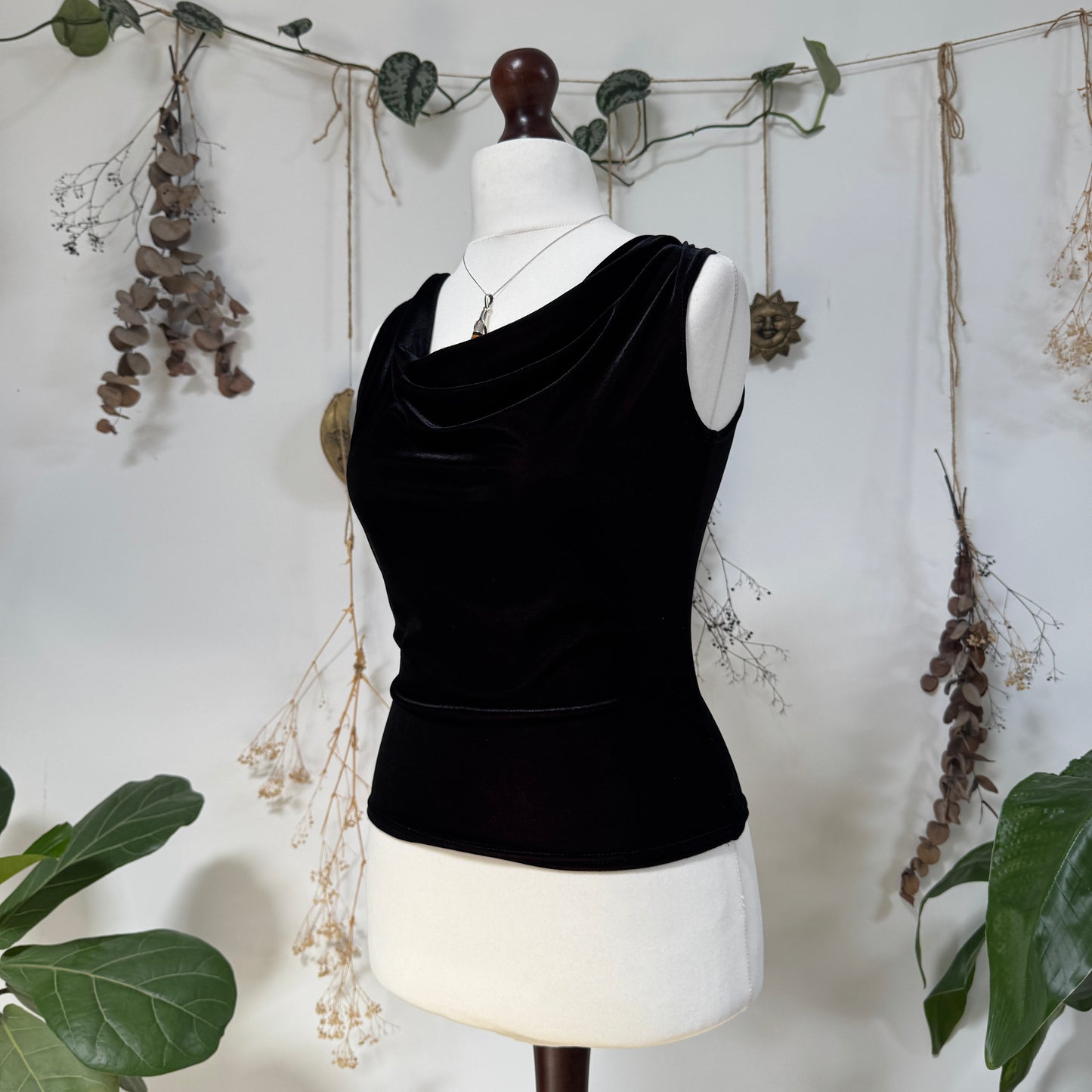 Two tone velvet top - size M