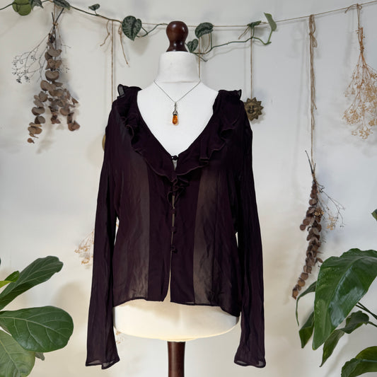 Purple blouse - size L/XL