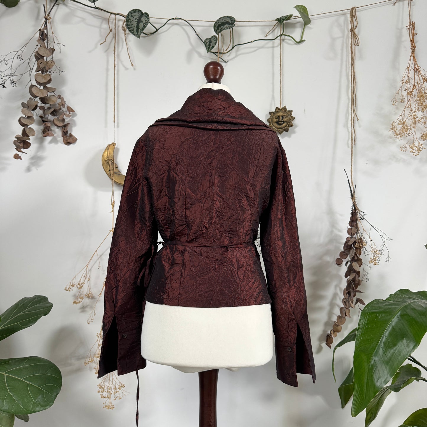 Copper wrap blouse - size M
