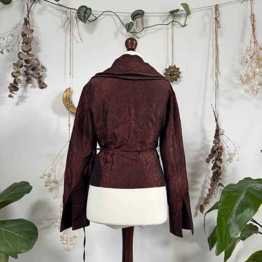 Copper wrap blouse - size M