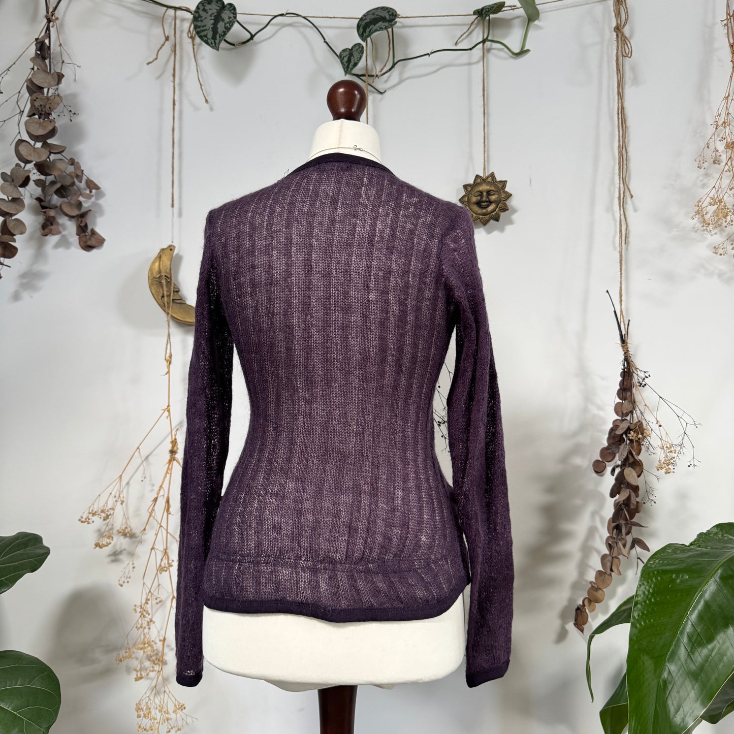 Purple knit top - size M