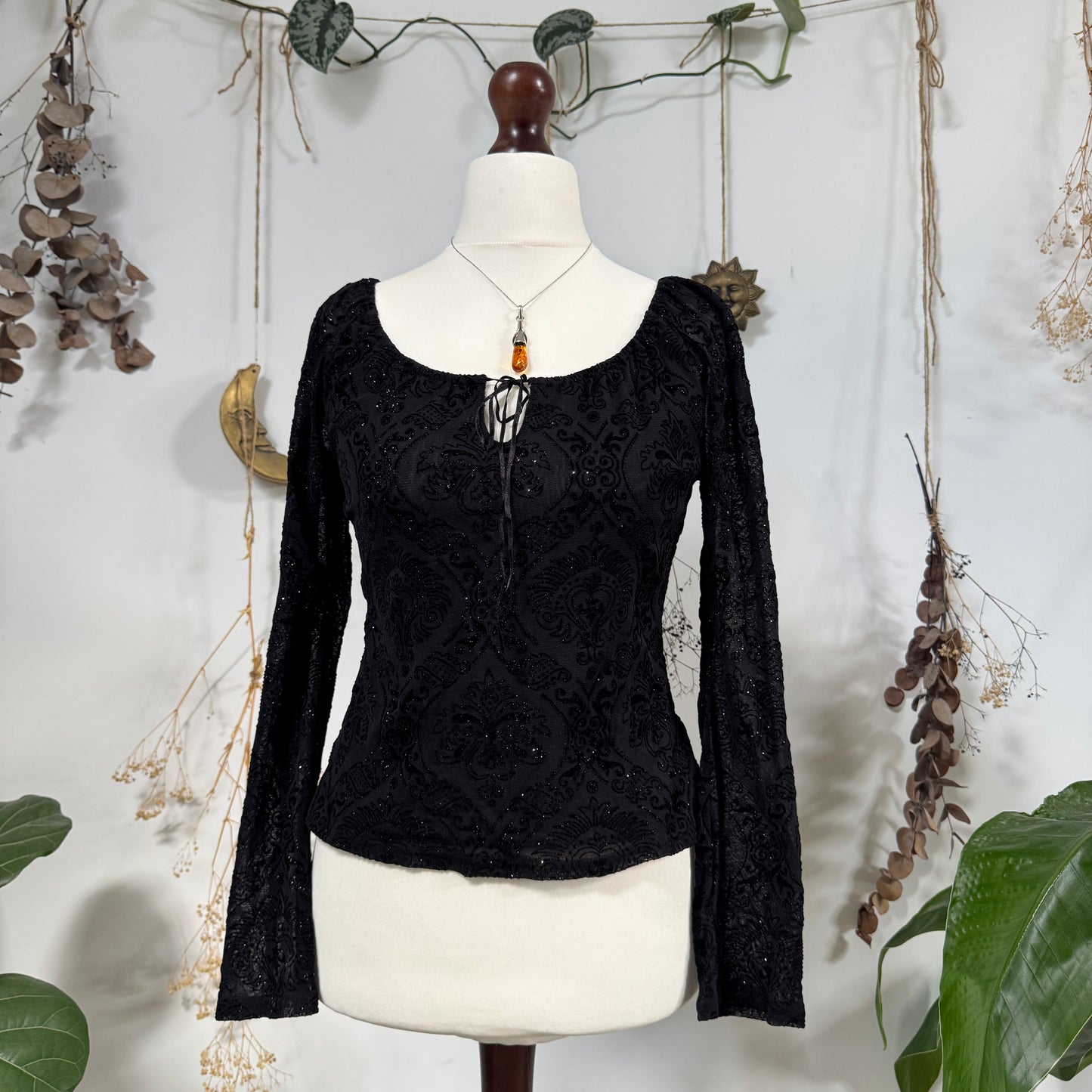 Black mesh top - size M/L
