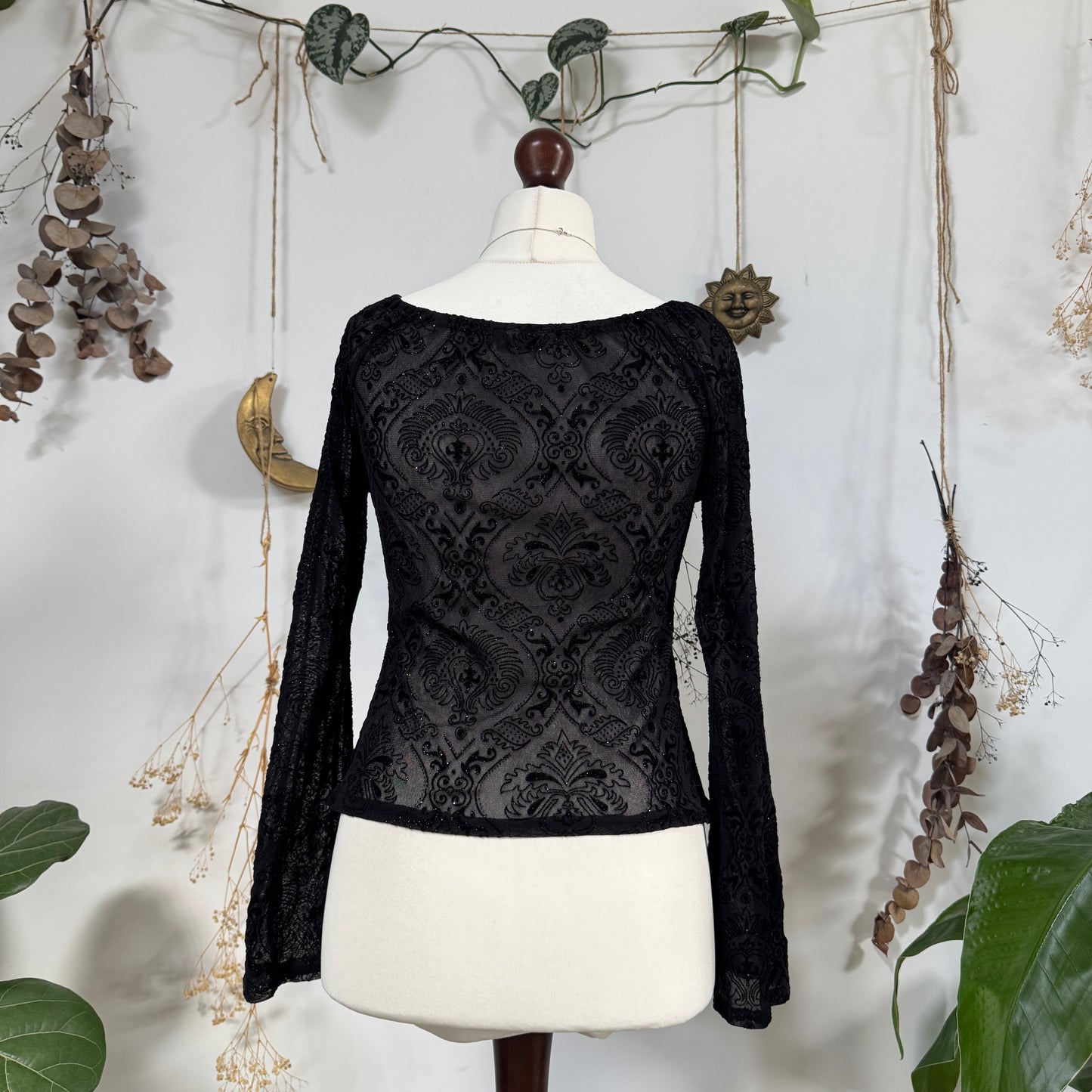 Black mesh top - size M/L