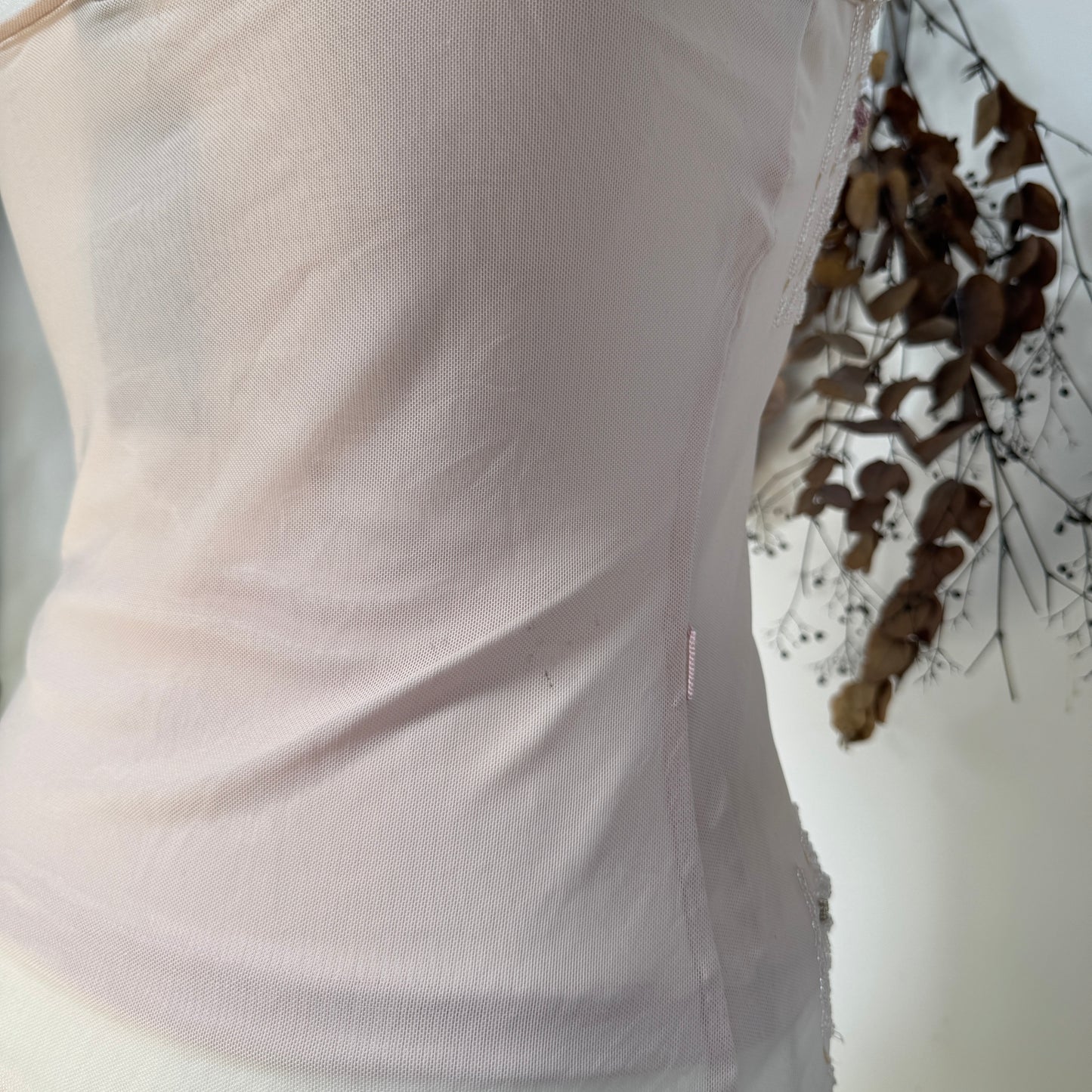 Beaded mesh cami - size M