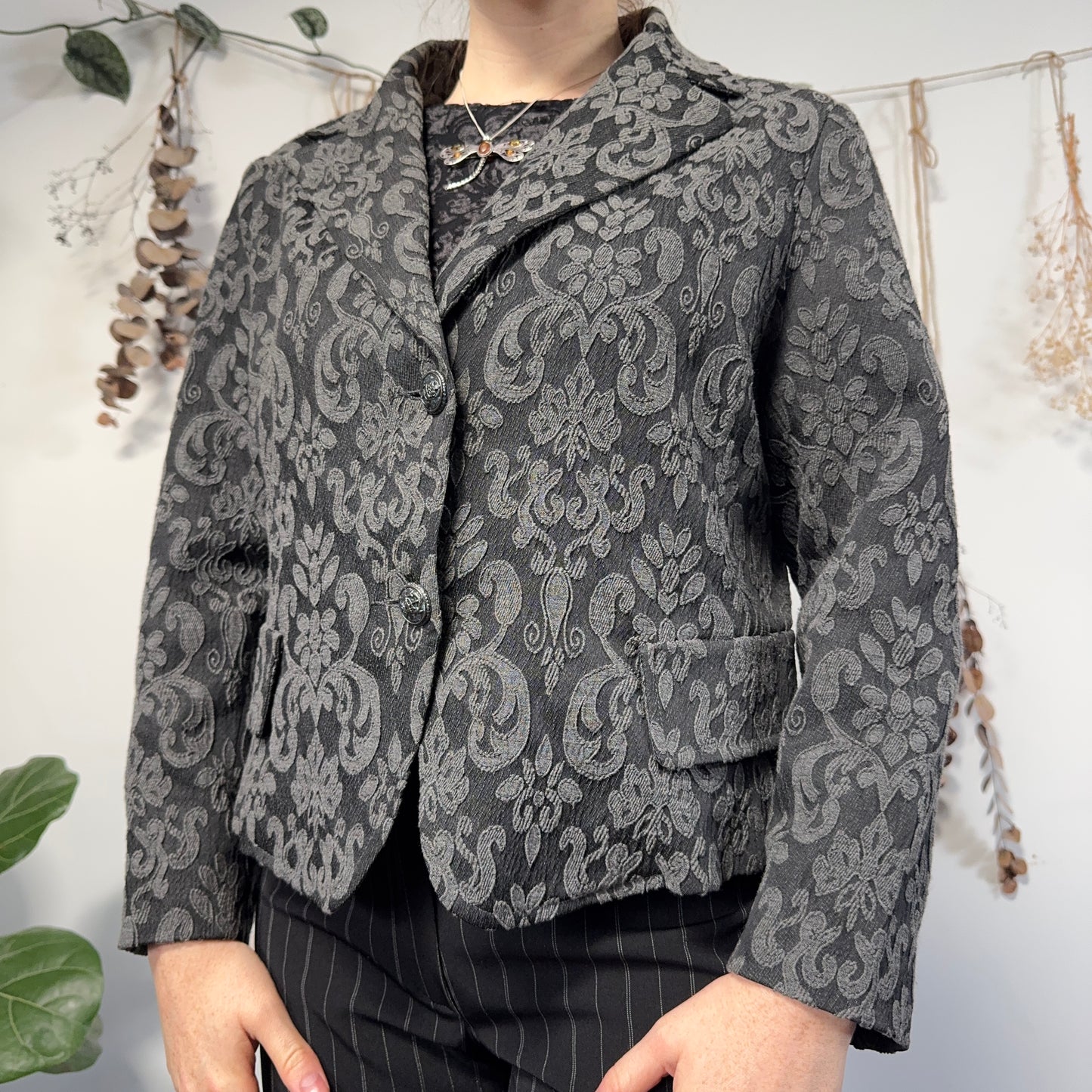 Grey witchy jacket - size L