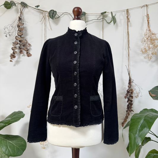 Black cord jacket - size S