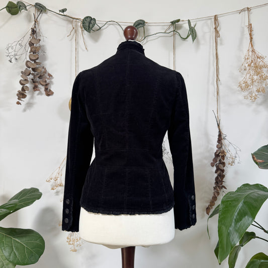 Black cord jacket - size S