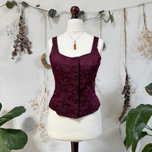 Hook and eye corset top - size M