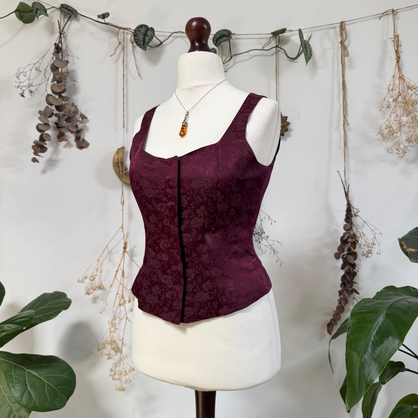 Hook and eye corset top - size M