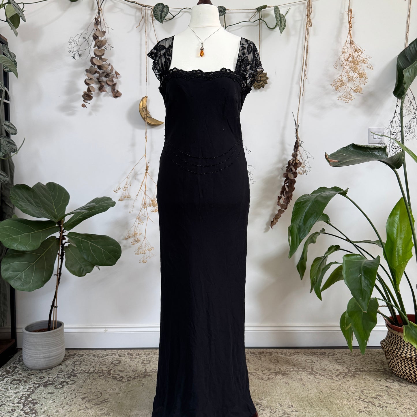 Black evening dress - size L