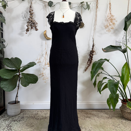 Black evening dress - size L