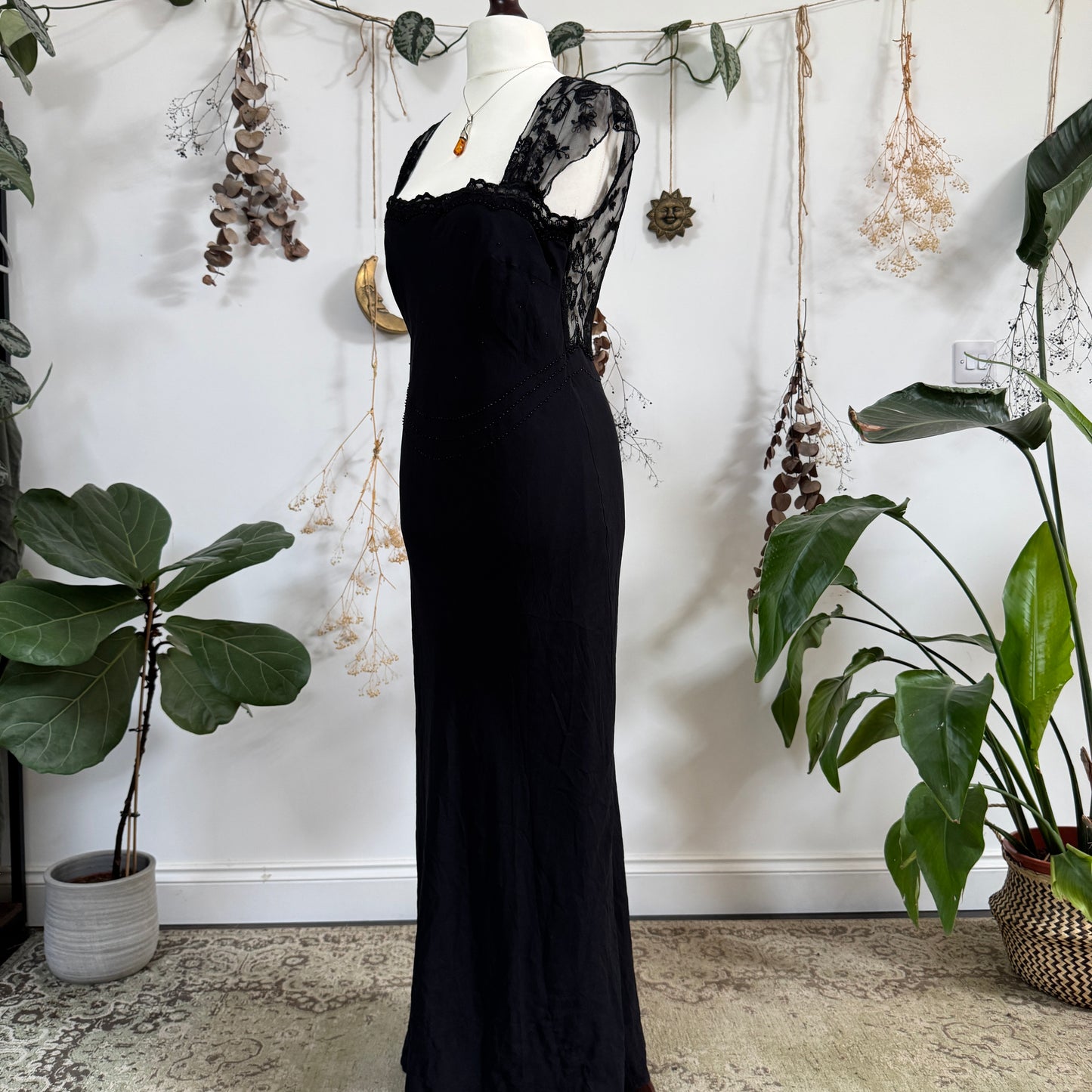 Black evening dress - size L