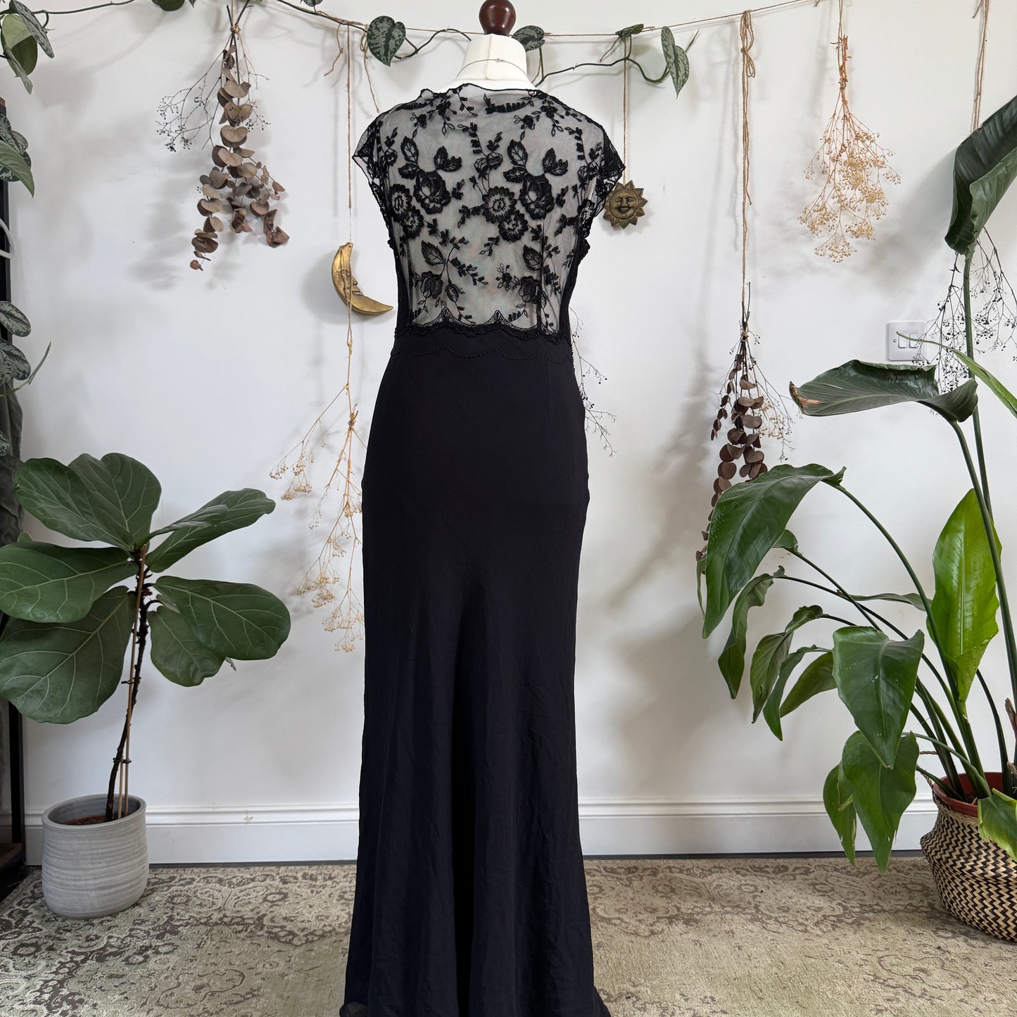 Black evening dress - size L