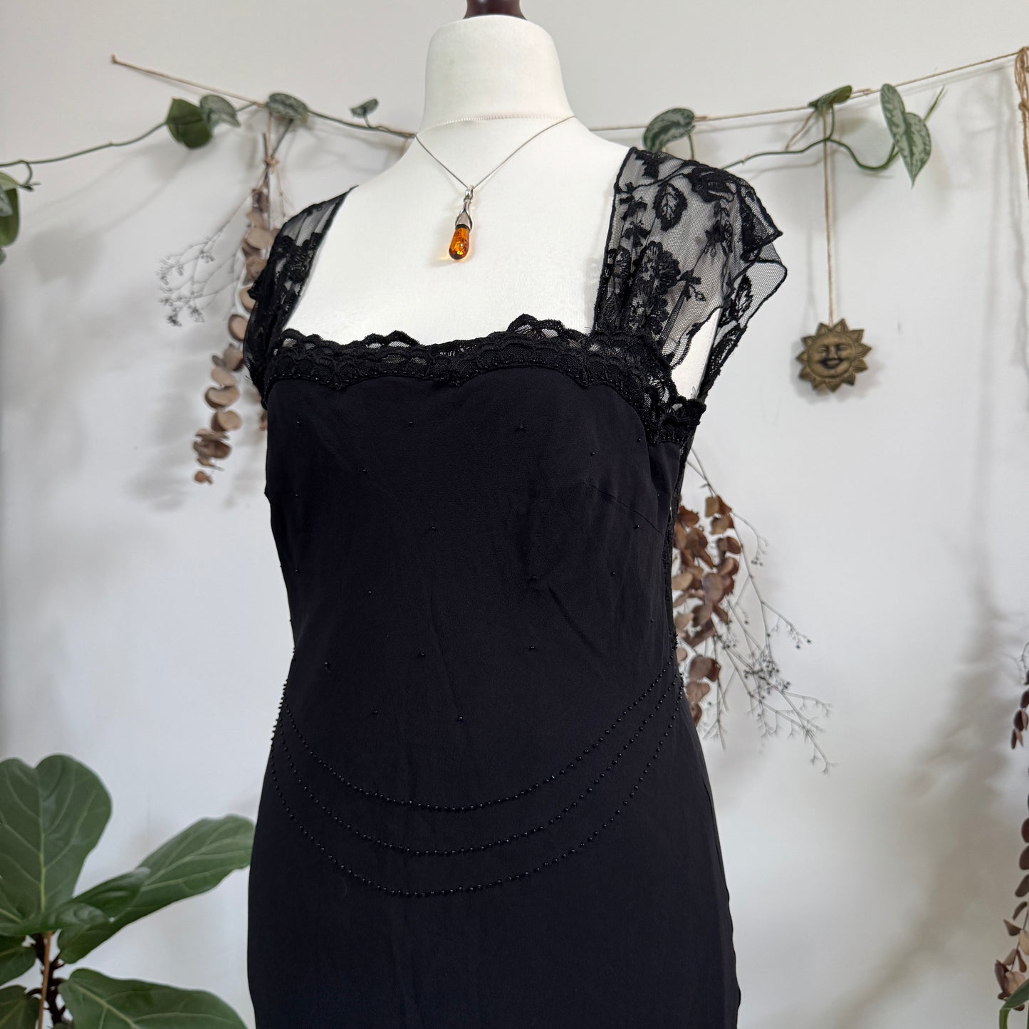 Black evening dress - size L