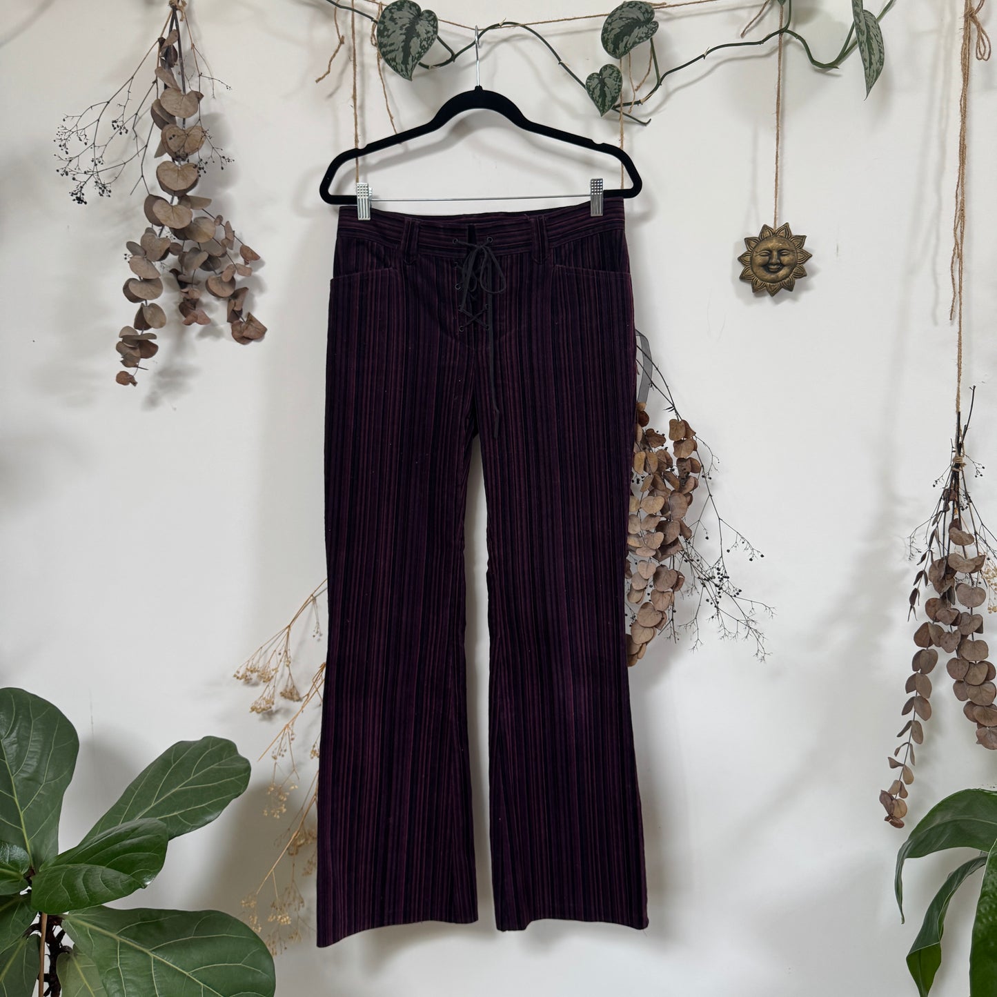 Striped cord trousers - size M