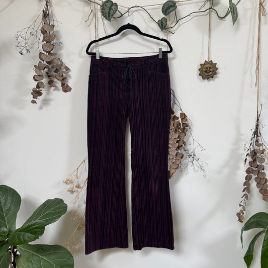 Striped cord trousers - size M