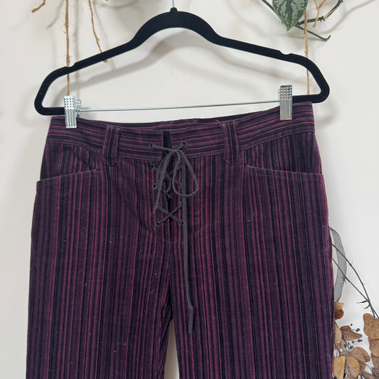 Striped cord trousers - size M