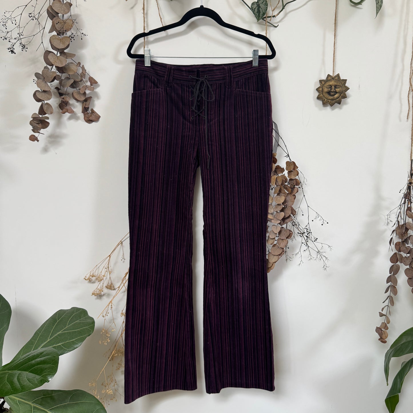 Striped cord trousers - size M
