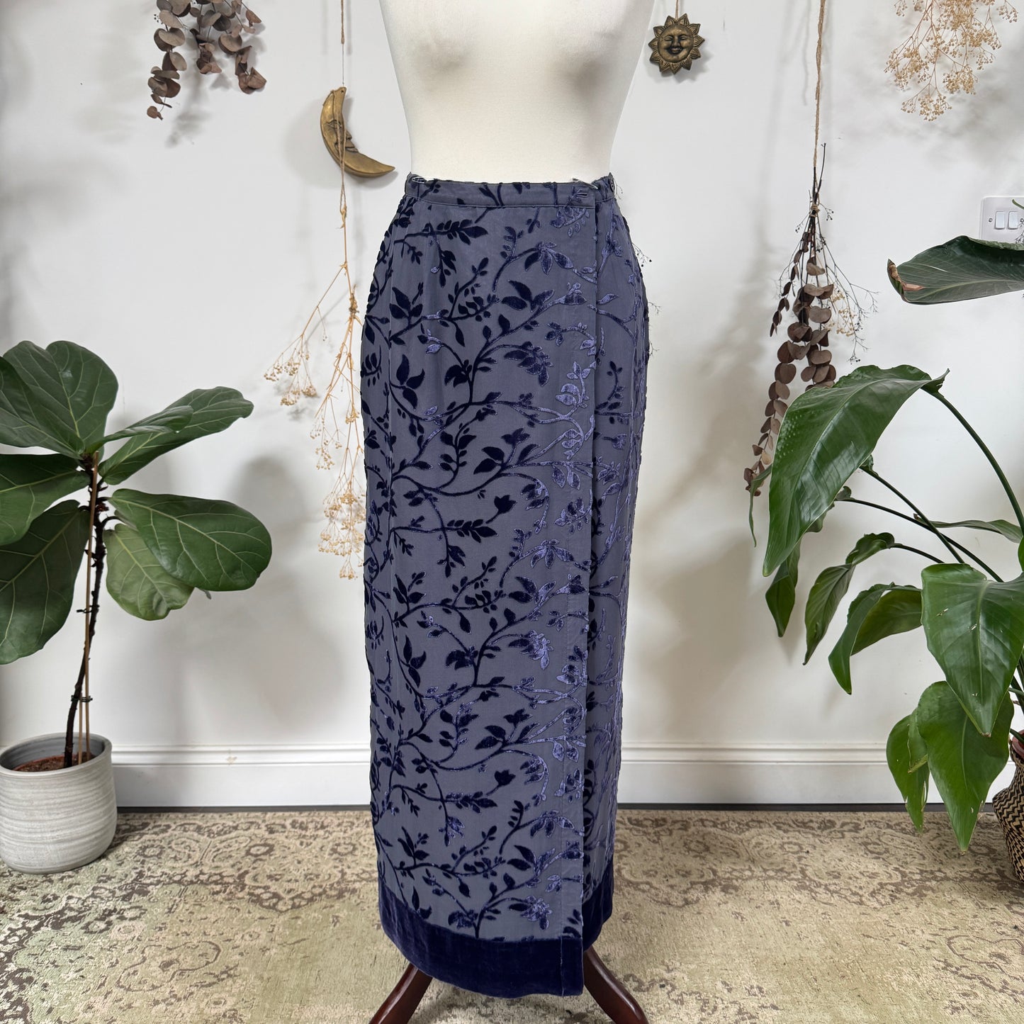 Velvet wrap skirt - size XS/S