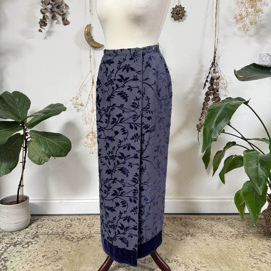 Velvet wrap skirt - size XS/S