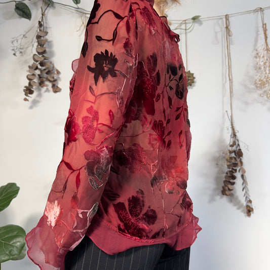 Raspberry blouse - size M/L