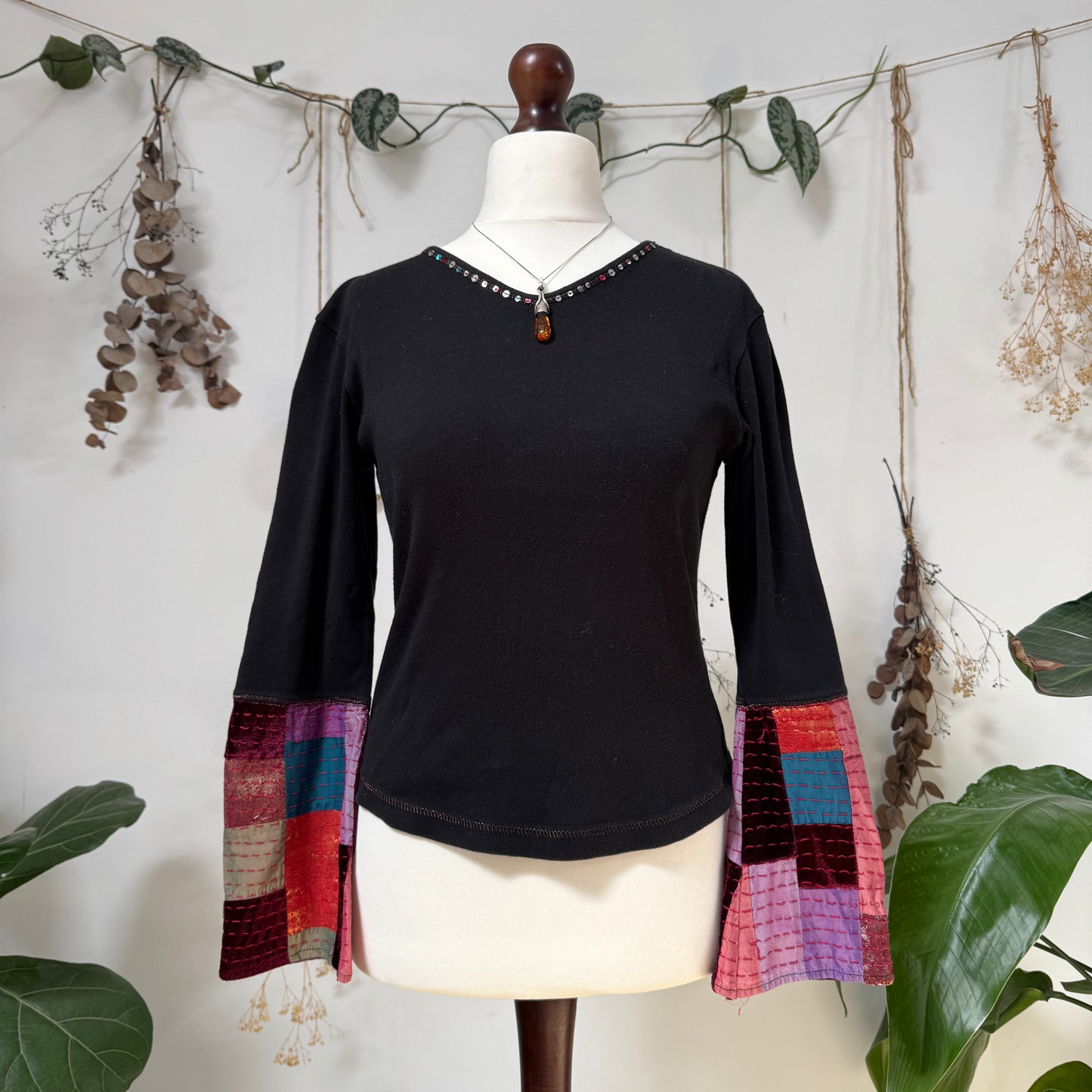 Patchwork top - size M