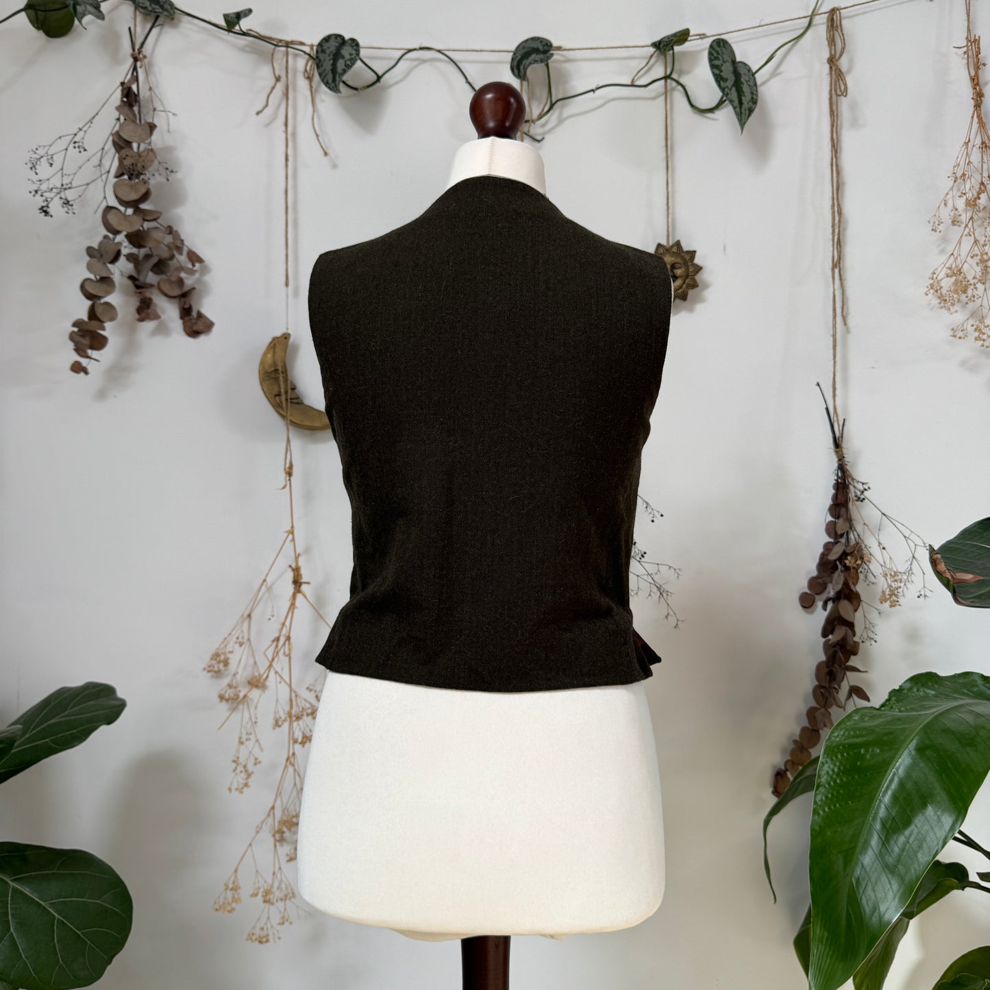 Green iridescent waistcoat - size S/M
