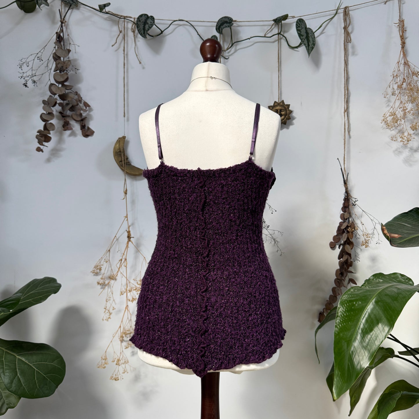 Purple knit two piece - size M