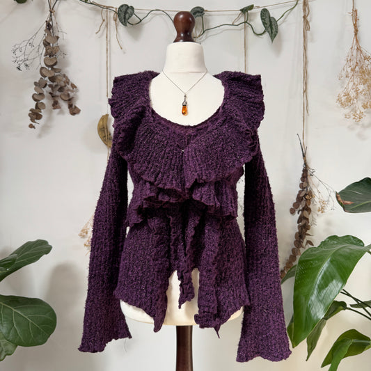 Purple knit two piece - size M