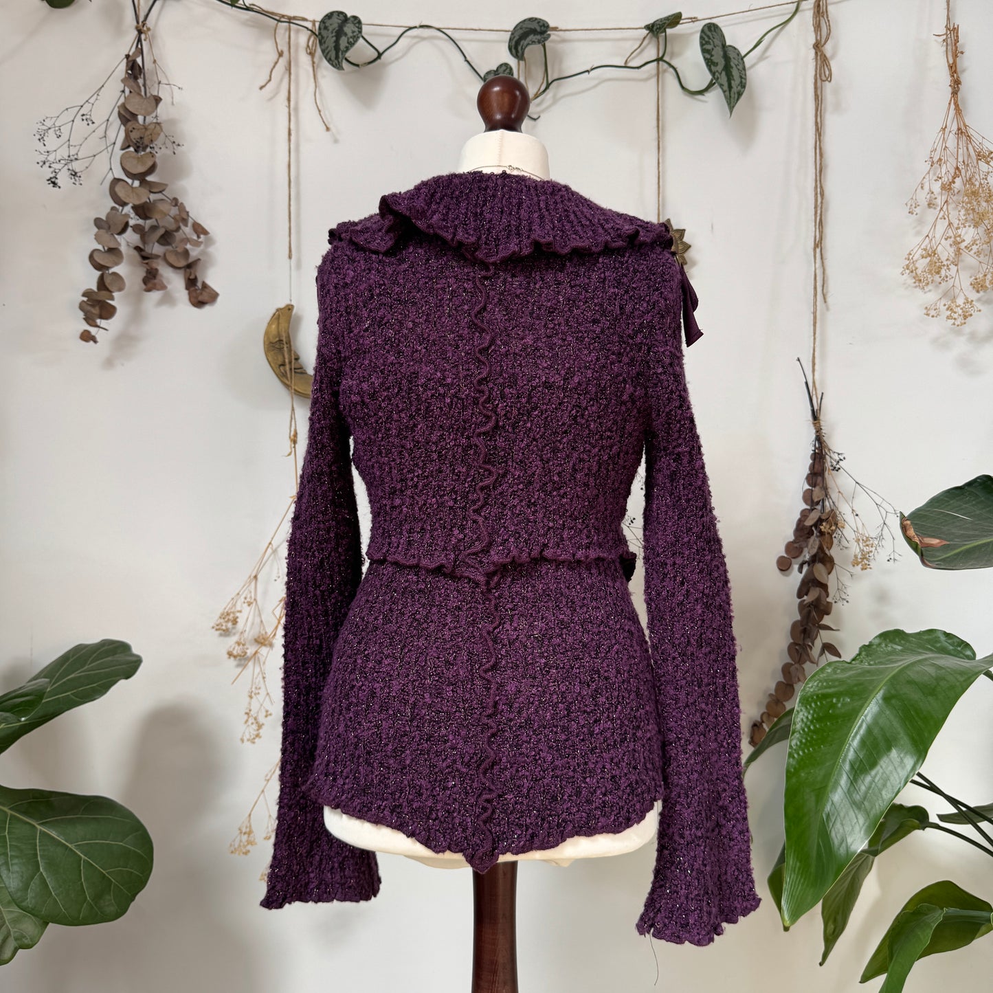 Purple knit two piece - size M