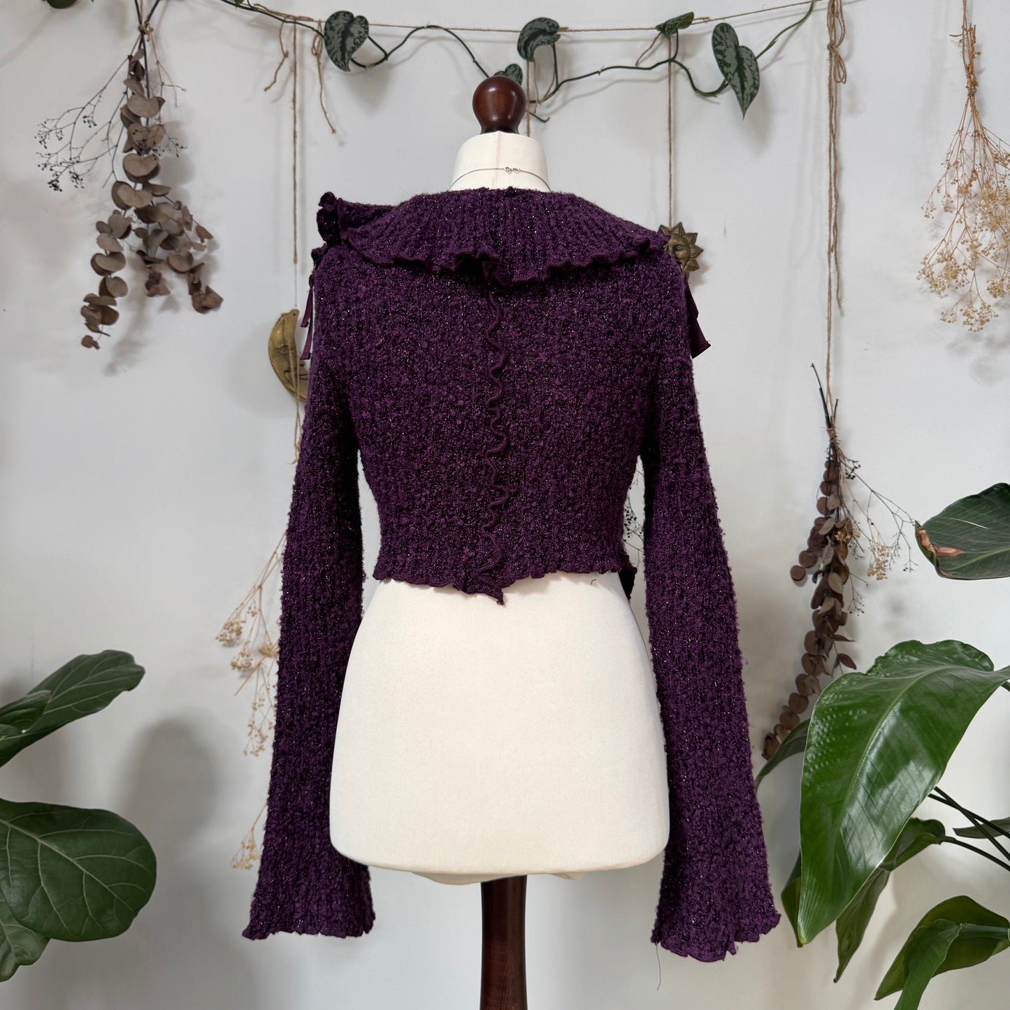 Purple knit two piece - size M