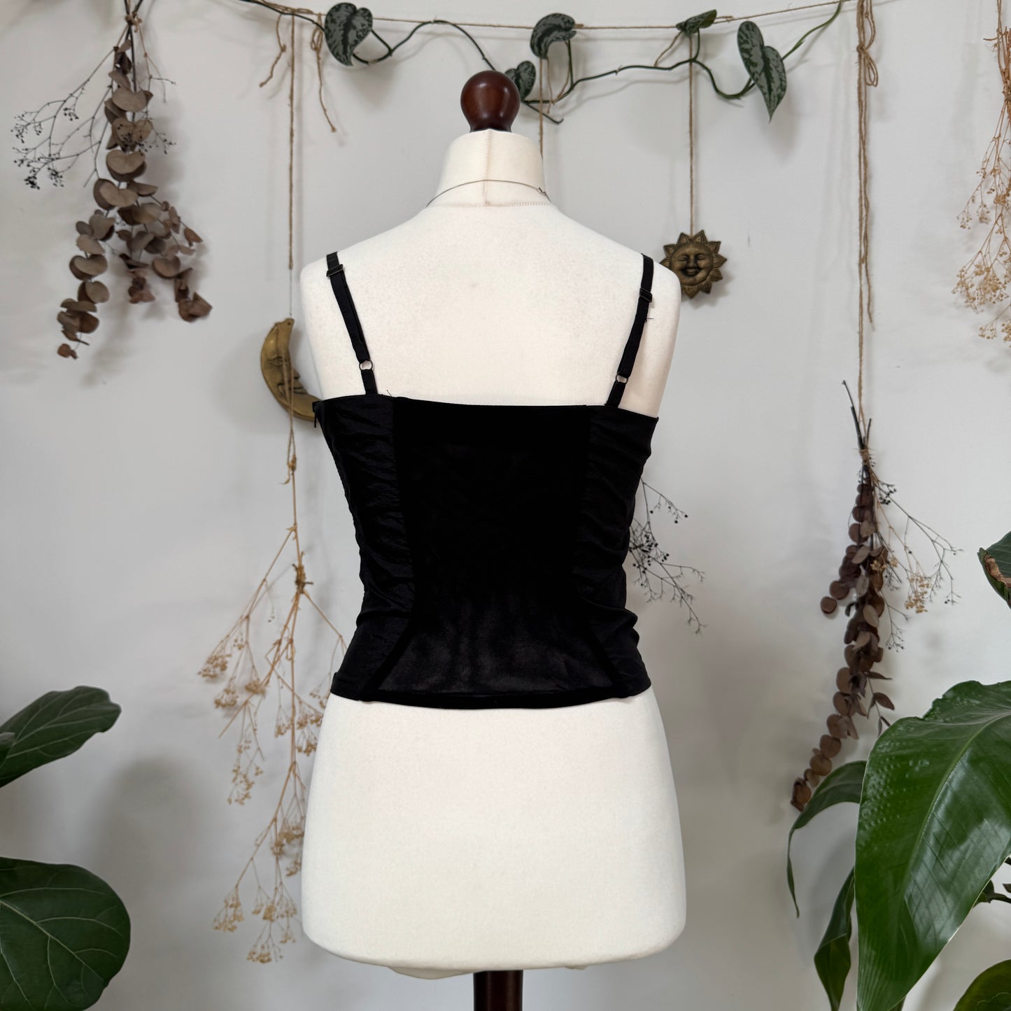 Black whimsical cami - size S/M