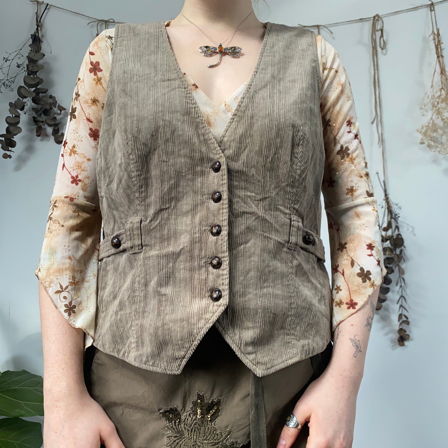 Corduroy waistcoat - size L/XL