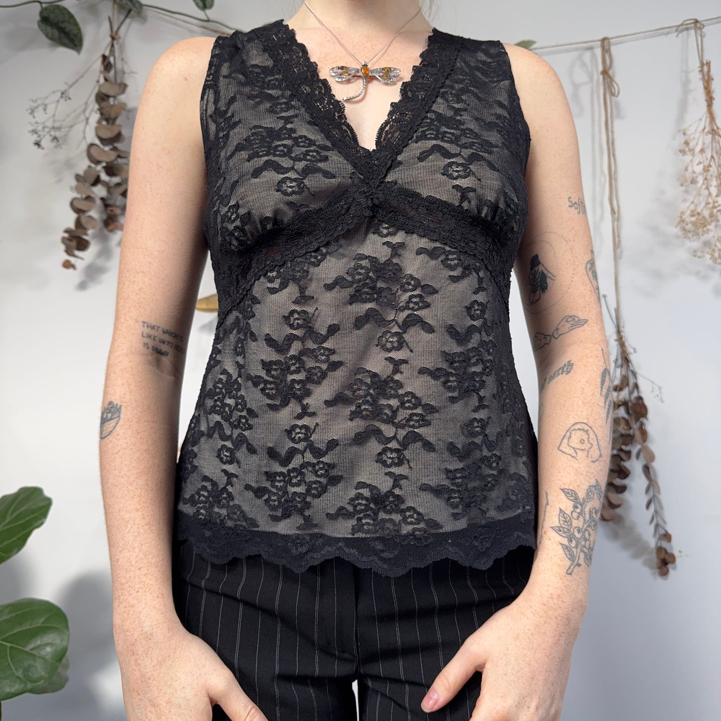 Lace tank top - size M/L