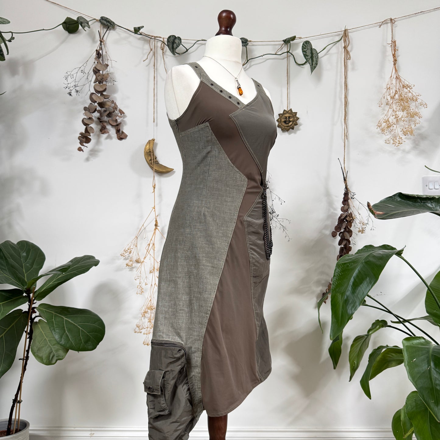 Grunge asymmetric dress - size S/M