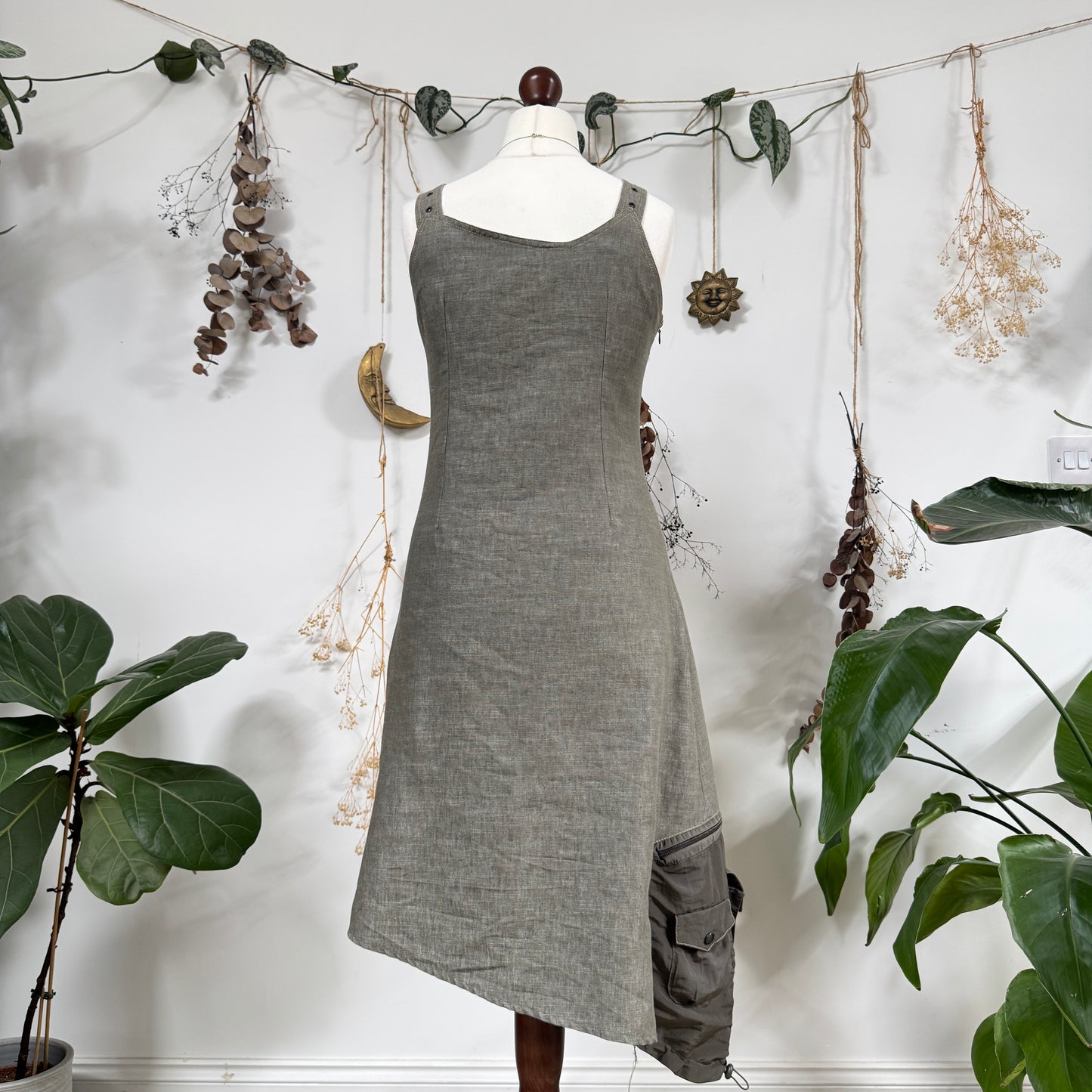Grunge asymmetric dress - size S/M