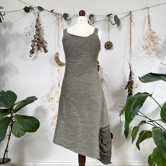 Grunge asymmetric dress - size S/M