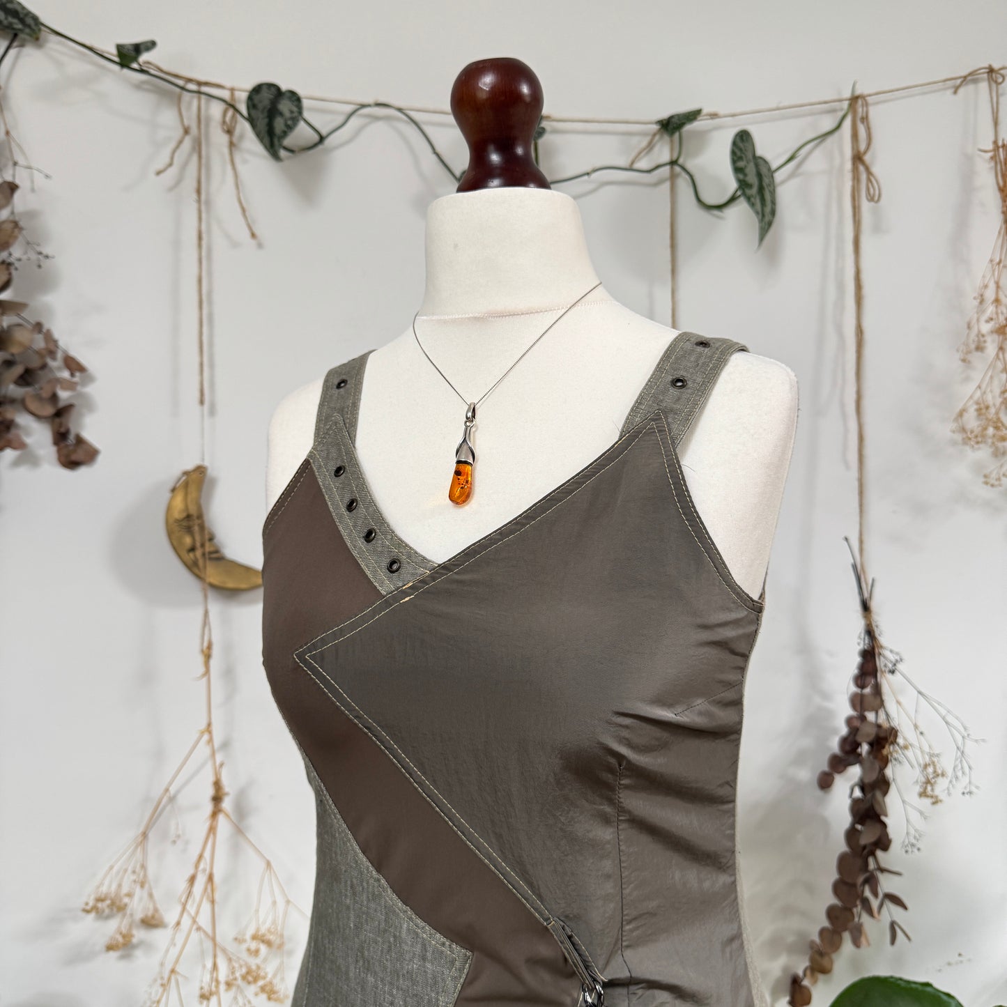 Grunge asymmetric dress - size S/M