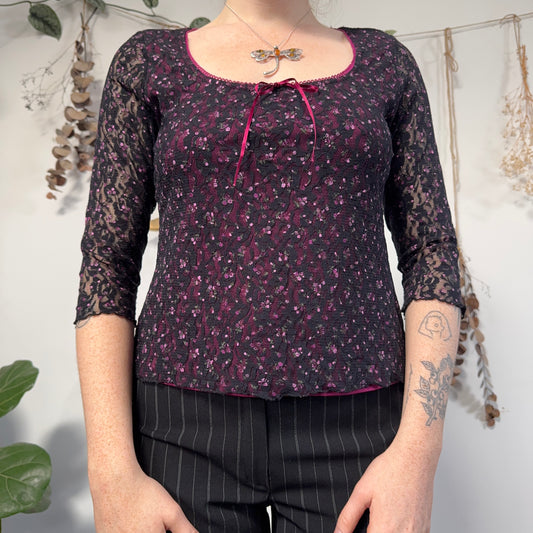 Ditsy floral top - size M