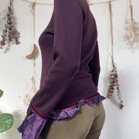 Purple knit top - size M