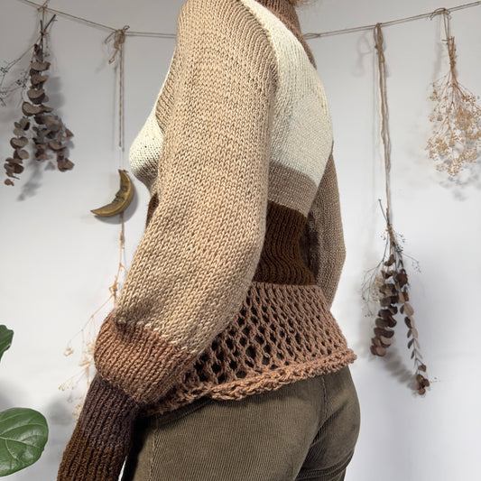 Earthy knit jumper - size S/M