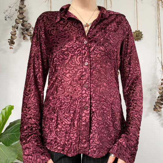 Velvet shirt - size L