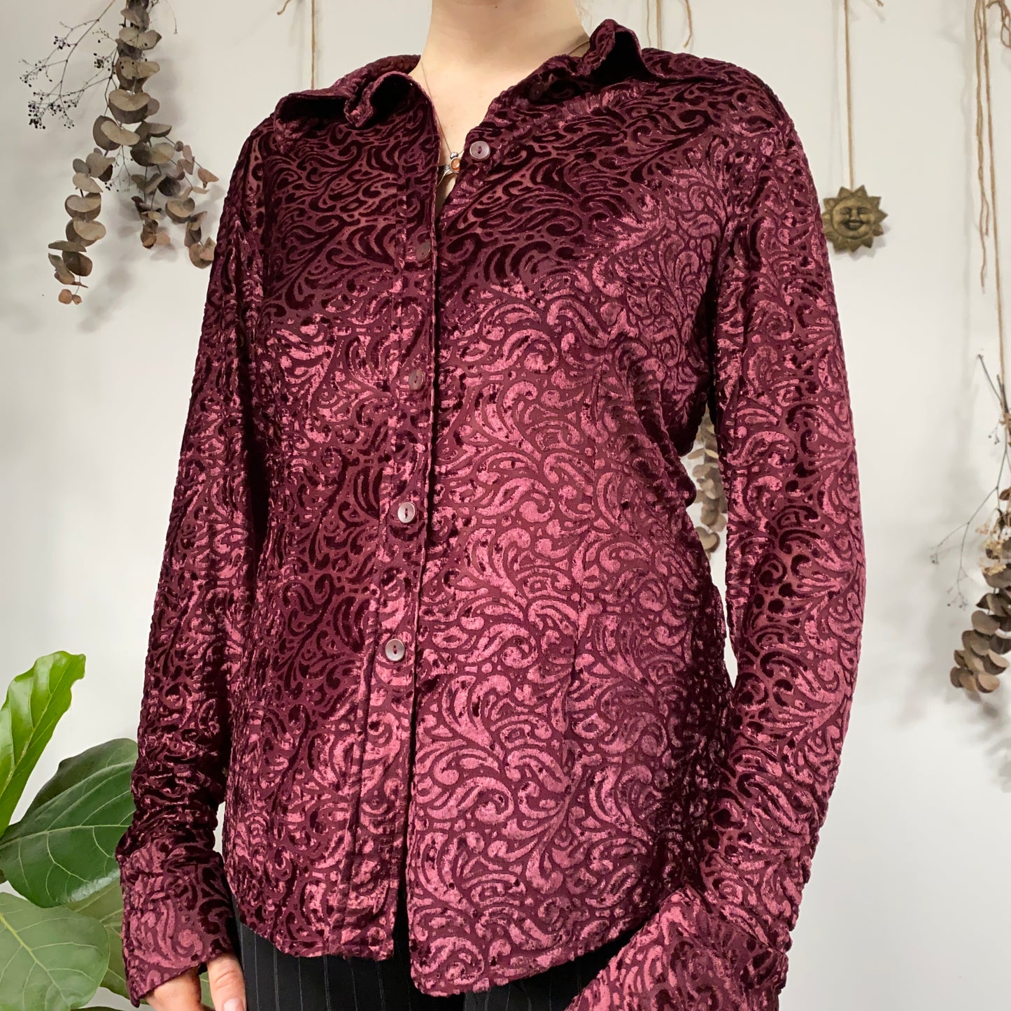 Velvet shirt - size L