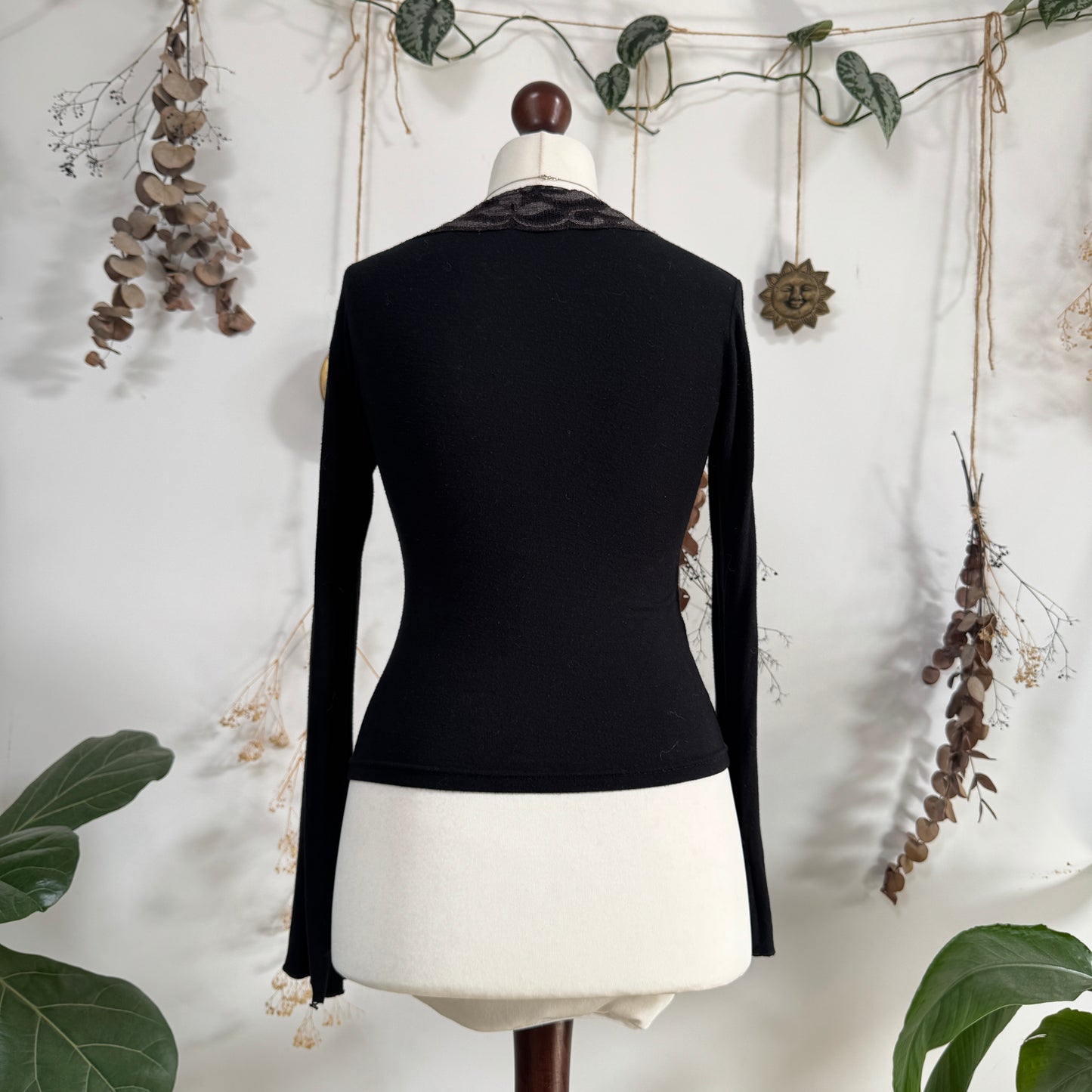 Lace up top - size M